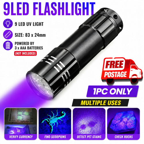 Flashlight blacklight torch - uv,