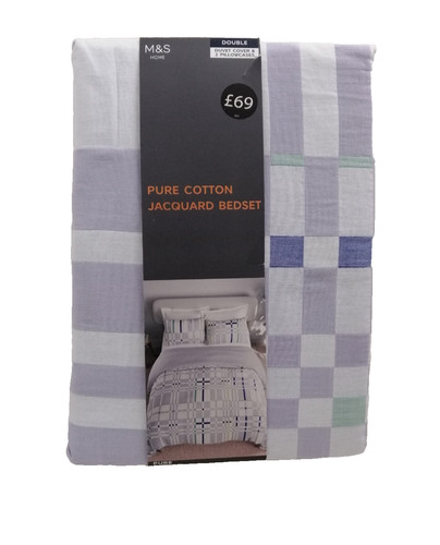 Home pure cotton jacquard - m&s,