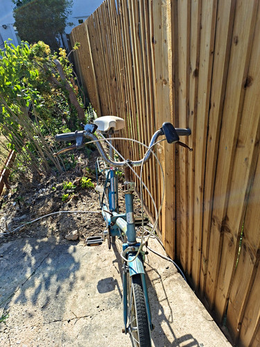 Halfords blue folding - folding, bike