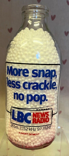 Unigate milk bottle advert - unigate, bottle.