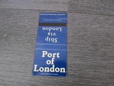 Ship via the Port of London Bryant & May Matchbook Match Book