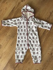 Pigeon Organics Snuggle Suit Pram All In one Hooded Warm Cuffs 6-12 M