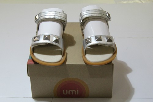 Umi adena silver - silver, leather