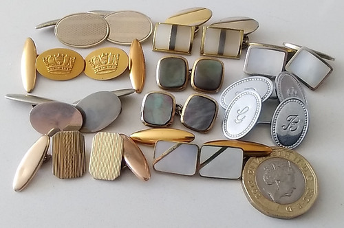 Vintage cufflinks pairs - 9,