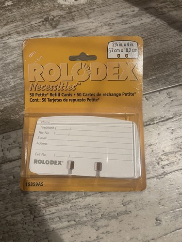 Rolodex necessities refill - necessities,