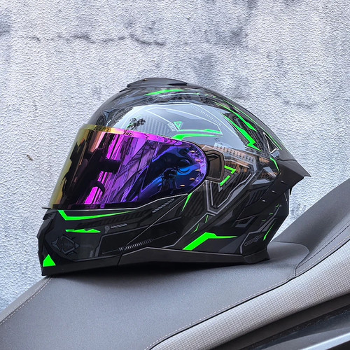 Unisex motorcycle helmet with - unisex,