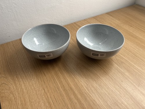 Denby dove grey rice bowls - rice, x2