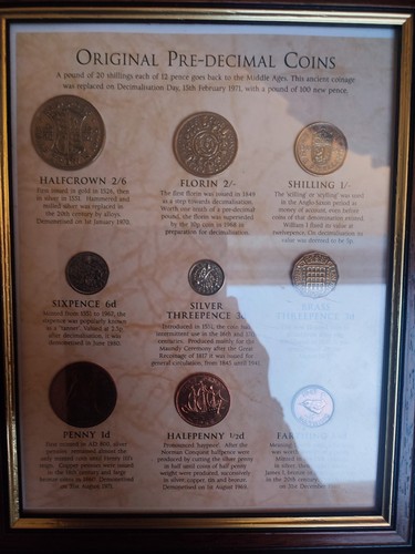 Original pre decimal coins - original, pre-decimal