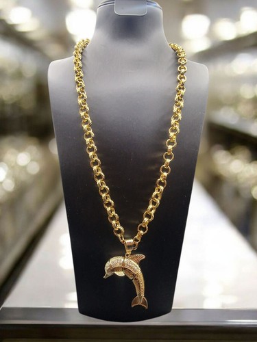 Gold plated belcher chain - belcher, &