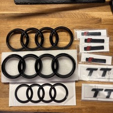 Audi TT + S line badge set