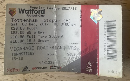 Watford tottenham hotspur - watford,