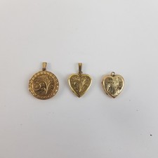 9CT Rolled Gold Lockets 2x