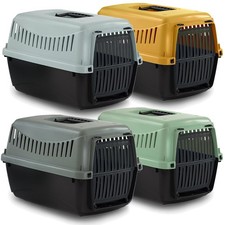 Dog Cat Puppy Pet Carrier Portable Box Transporter Cage with Handle 39x26x25cm