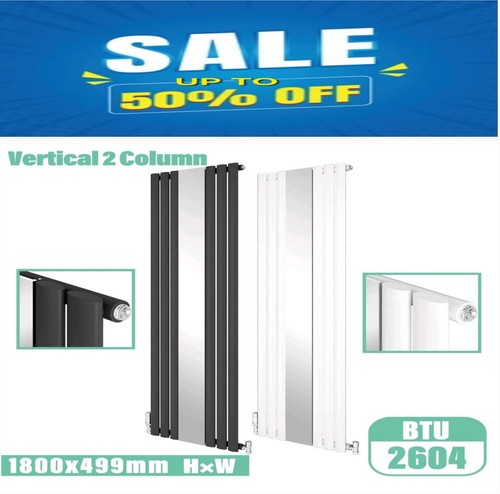 Mirror radiator oval - mirror, single