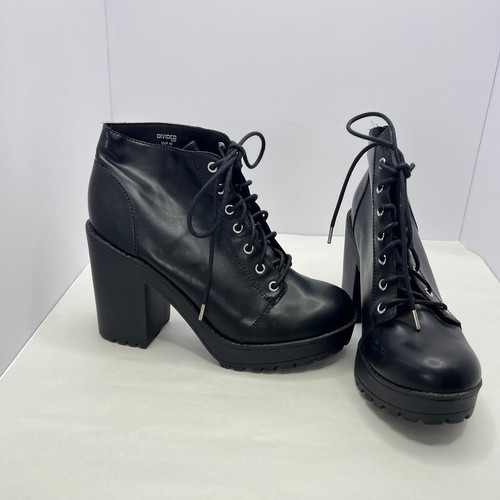 Black lace up - up, platform