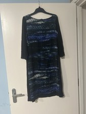 Blue Knee Length Dress