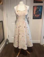 50s Style Flared Dress By Bettie Page Size S 