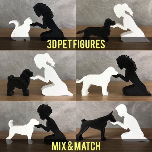 Pet and owner silhouette - pet,