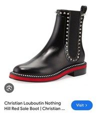Christian Louboutin Nothing Hill black leather Ankle boots in size 40 UK7