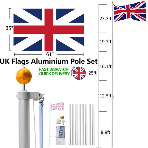 25ft aluminium sectional - aluminium,