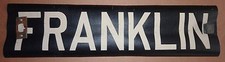 1940's Antique New York City Subway Trolley Destintion Roll Sign FRANKLIN