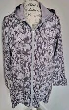 Grey Hooded Waterproof Parka jacket Mac size 12