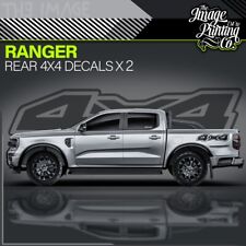 Ranger 4X4 Rear Vinyl Decal Kit - Ford Raptor SVT- Stickers - Off-Road - Custom