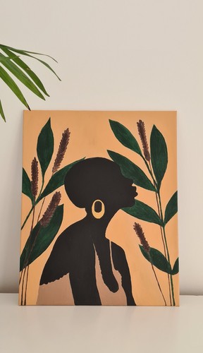 Original acrylic painting - , on