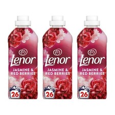 Lenor Ruby Jasmine and Red Berries Fabric Conditioner 26 Washes 858 ML x 3
