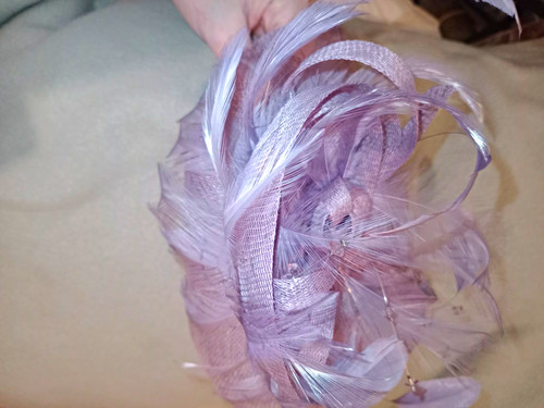 Purple feather mesh - purple,