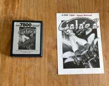 GALAGA - 1987 - ATARI 7800/7800+/2600+, NTSC - WITH MANUAL - TESTED & WORKING