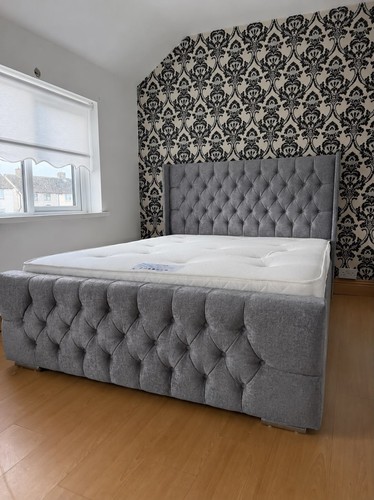 New ottoman steel - ottoman, grey