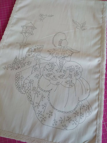 Printed hand embroider - to,