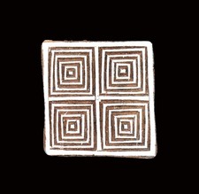 Indian Wood Printing Block -