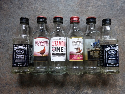 Group whisky miniature empty - group, 6