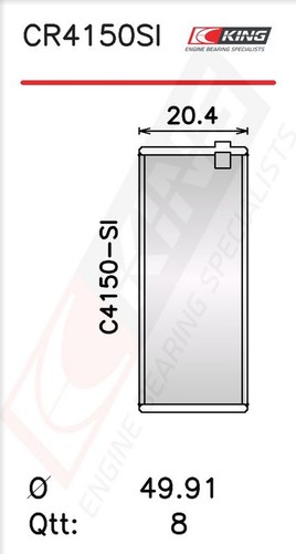 King cr4150si connecting rod - cr4150si,