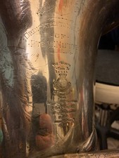 Antique collector vintage bombardon tuba in Eb over 100 years old 1922 WW1 - UK