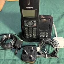 Philips Cordless Telephone / Answer Machine  Phone Model CD175,battery, adapter 
