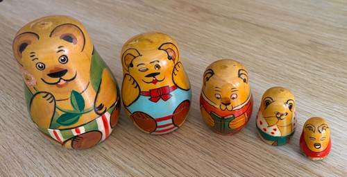 Vintage retro stacking bears - vintage,