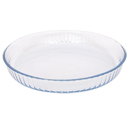 Optical round glass oven - optical, dish