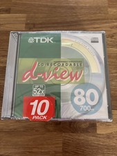TDK CD Recordable d-view x 10 Pack 52x 700MB