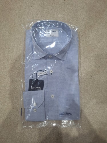 Lewin shirt blue - t.m., 15.5"