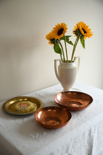 Arts crafts brass - bowl, and