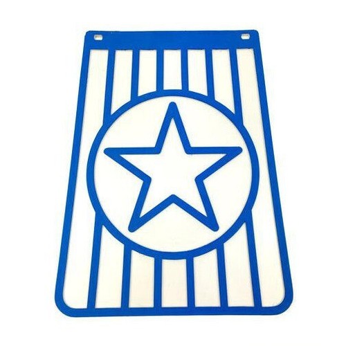 Mudflap blue white star - mudflap,