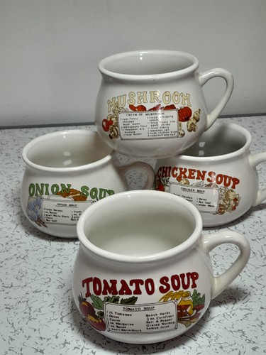Recipe soup mugs - mugs, set