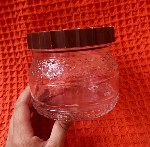 Vintage clear pressed glass - vintage,