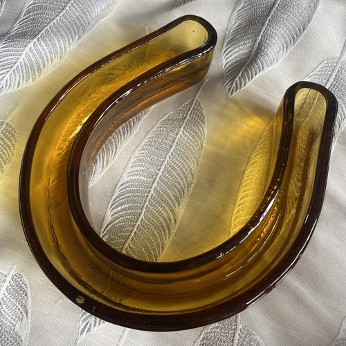 Vintage art deco amber horse - vintage,