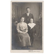 Edwardian Family RP Postcard by Hodgson of Liversedge