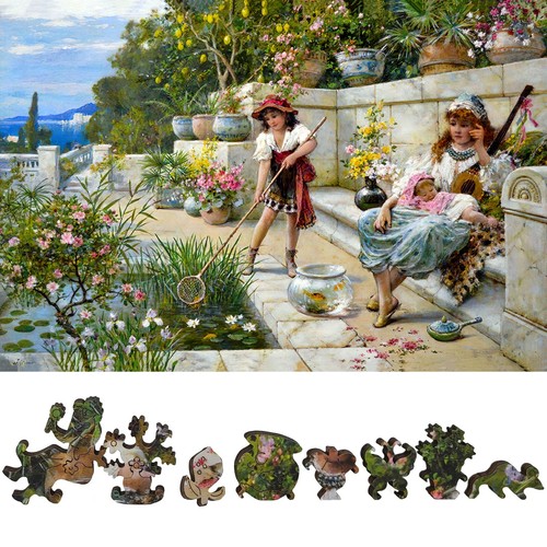 Wooden jigsaw puzzle - puzzle, for