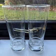 2 X ADNAMS BEER GLASSES - ONE PINT - EMBOSSED LOGO - CE STAMPED